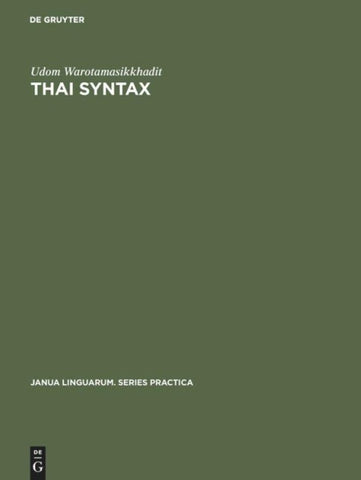 Thai Syntax