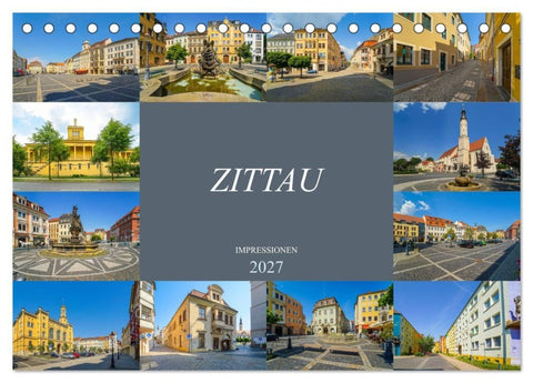 Zittau Impressionen (Tischkalender 2027 DIN A5 quer), CALVENDO Monatskalender