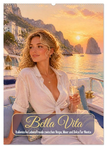 Bella Vita (Wandkalender 2027 DIN A2 hoch), CALVENDO Monatskalender