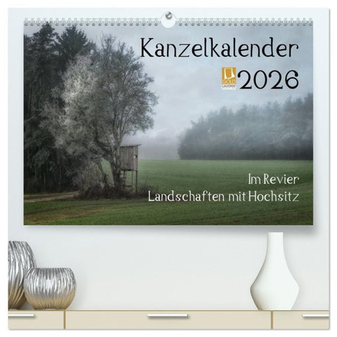 Kanzelkalender 2026 (hochwertiger Premium Wandkalender 2026 DIN A2 quer), Kunstdruck in Hochglanz