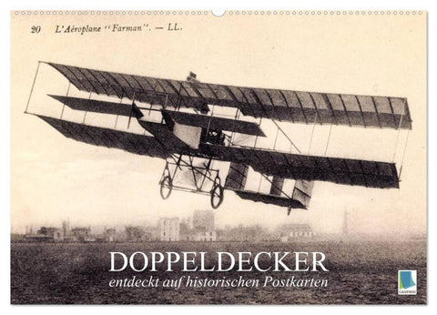 Doppeldecker entdeckt auf historischen Postkarten (Wandkalender 2026 DIN A2 quer), CALVENDO Monatskalender