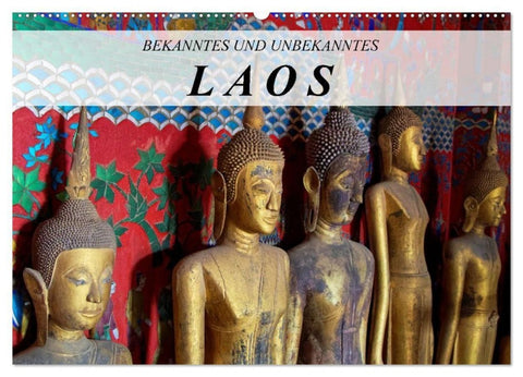 Bekanntes und Unbekanntes Laos (Wandkalender 2027 DIN A2 quer), CALVENDO Monatskalender