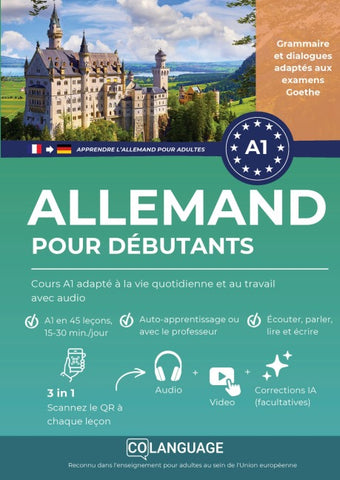 Apprendre l'allemand pour débutants : Cours A1 adapté à la vie quotidienne et au travail avec audio