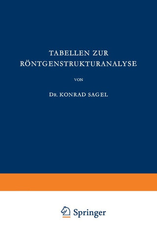 Tabellen zur Röntgenstrukturanalyse