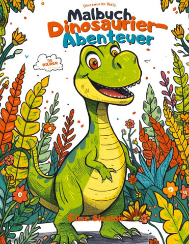 Malbuch die Fantastische Welt der Großen Dinosaurier