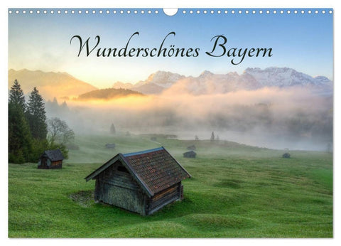 Wunderschönes Bayern (Wandkalender 2027 DIN A3 quer), CALVENDO Monatskalender