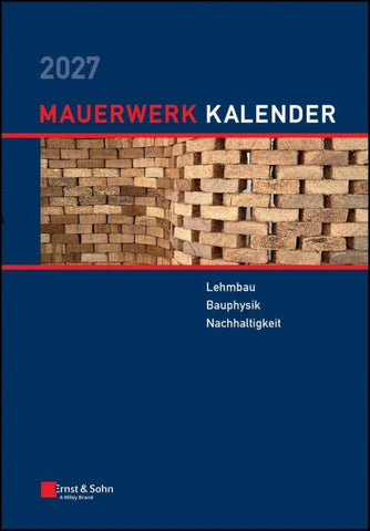 Mauerwerk-Kalender / Mauerwerk-Kalender 2027