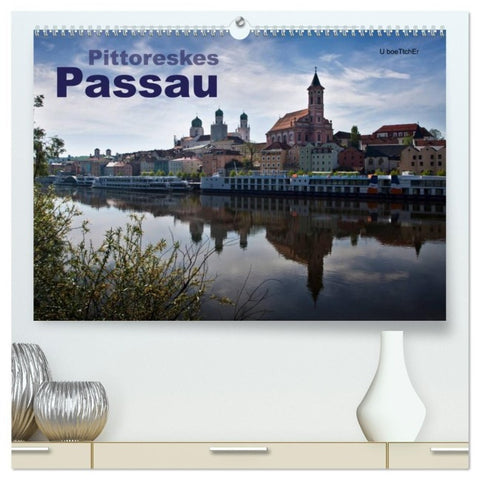 Pittoreskes Passau (hochwertiger Premium Wandkalender 2027 DIN A2 quer), Kunstdruck in Hochglanz