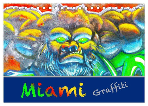 Miami Graffiti (Tischkalender 2027 DIN A5 quer), CALVENDO Monatskalender