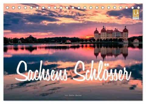 Sachsens Schlösser (Tischkalender 2027 DIN A5 quer), CALVENDO Monatskalender
