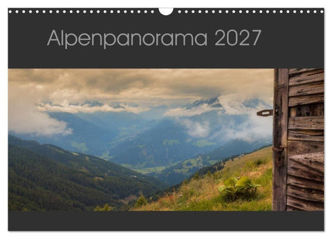 Alpenpanorama 2027 (Wandkalender 2027 DIN A3 quer), CALVENDO Monatskalender