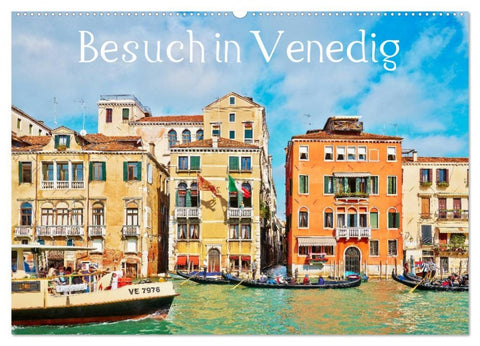 Besuch in Venedig (Wandkalender 2026 DIN A2 quer), CALVENDO Monatskalender