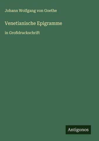 Venetianische Epigramme