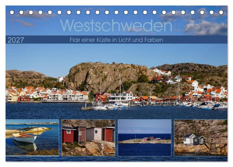 Westschweden - Flair einer Küste in Licht und Farben (Tischkalender 2027 DIN A5 quer), CALVENDO Monatskalender