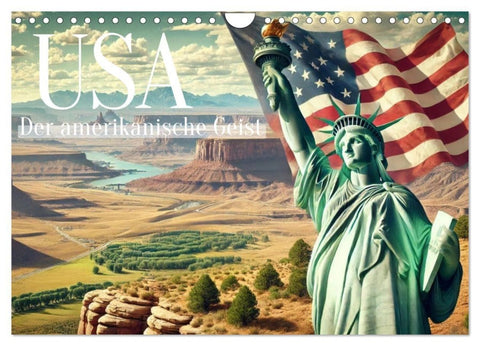 USA - Der amerikanische Geist (Wandkalender 2027 DIN A4 quer), CALVENDO Monatskalender