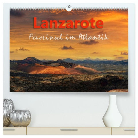 Lanzarote Feuerinsel im Atlantik (hochwertiger Premium Wandkalender 2027 DIN A2 quer), Kunstdruck in Hochglanz