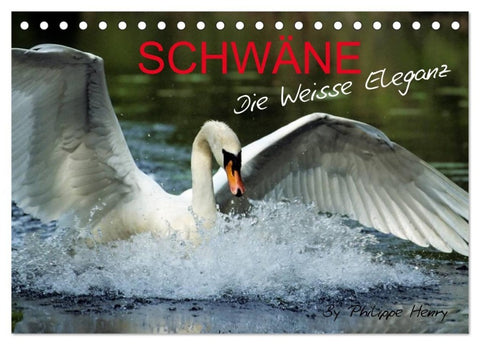 SCHWÄNE. (Tischkalender 2027 DIN A5 quer), CALVENDO Monatskalender