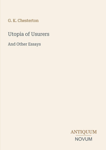 Utopia of Usurers