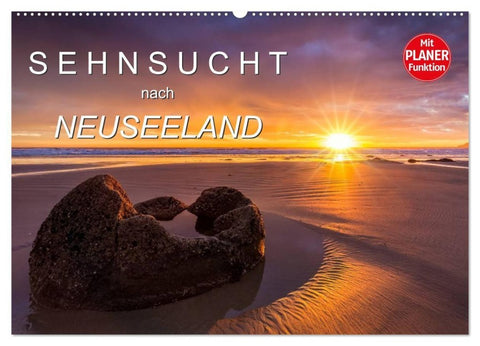 Sehnsucht nach Neuseeland (Wandkalender 2027 DIN A2 quer), CALVENDO Monatskalender