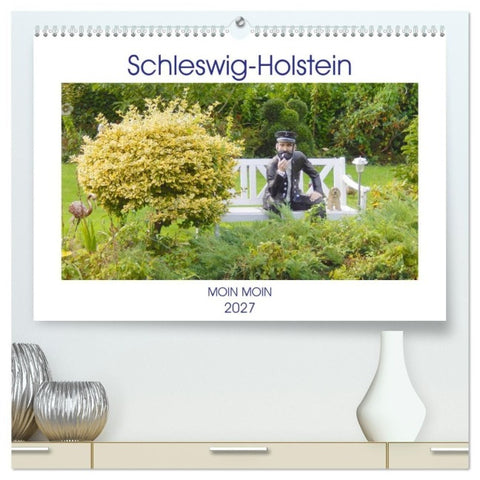 Schleswig-Holstein Moin Moin (hochwertiger Premium Wandkalender 2027 DIN A2 quer), Kunstdruck in Hochglanz