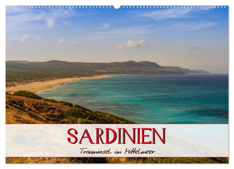Sardinien Panoramakalender (Wandkalender 2027 DIN A2 quer), CALVENDO Monatskalender