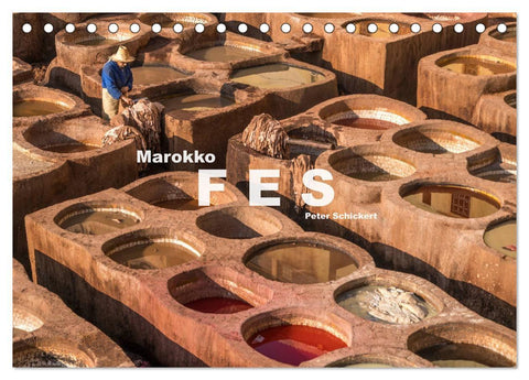 Marokko - Fes (Tischkalender 2027 DIN A5 quer), CALVENDO Monatskalender
