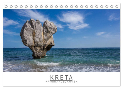Kreta - Naturlandschaften (Tischkalender 2026 DIN A5 quer), CALVENDO Monatskalender