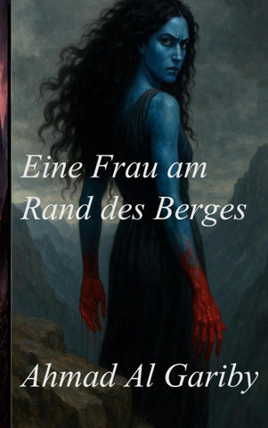 Eine Frau am Rand des Berges