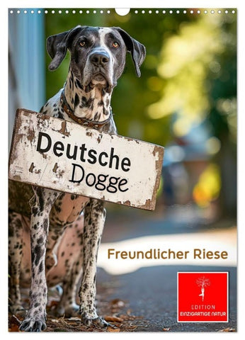 Deutsche Dogge - freundlicher Riese (Wandkalender 2027 DIN A3 hoch), CALVENDO Monatskalender