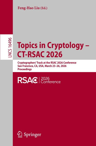 Topics in Cryptology – CT-RSAC 2026