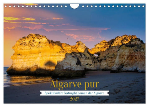 Algarve pur (Wandkalender 2027 DIN A4 quer), CALVENDO Monatskalender