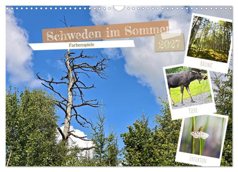 Schweden im Sommer (Wandkalender 2027 DIN A3 quer), CALVENDO Monatskalender