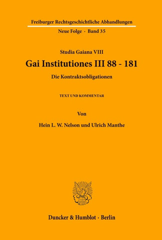 Gai Institutiones III 88 - 181.