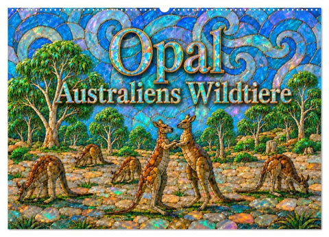Opal - Australiens Wildtiere (Wandkalender 2027 DIN A2 quer), CALVENDO Monatskalender