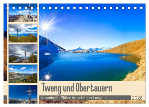 Tweng und Obertauern (Tischkalender 2026 DIN A5 quer), CALVENDO Monatskalender