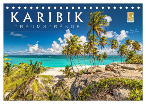 Karibik - Traumstrände (Tischkalender 2027 DIN A5 quer), CALVENDO Monatskalender