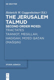 Tractates Ta'aniot, Megillah, Hagigah and Mo'ed Qatan (Mašqin)