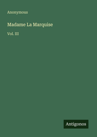 Madame La Marquise