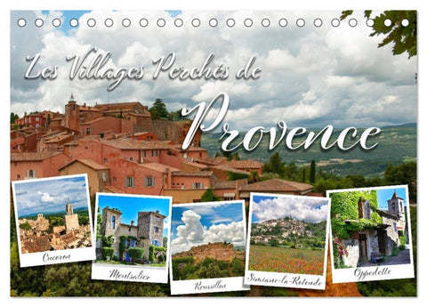 Les villages perchés de Provence (Calendrier de bureau 2027 DIN A5 vertical), CALVENDO calendrier mensuel