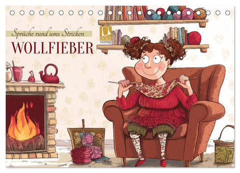 Wollfieber (Tischkalender 2027 DIN A5 quer), CALVENDO Monatskalender