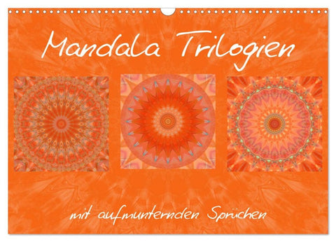 Mandala Trilogien (Wandkalender 2026 DIN A3 quer), CALVENDO Monatskalender