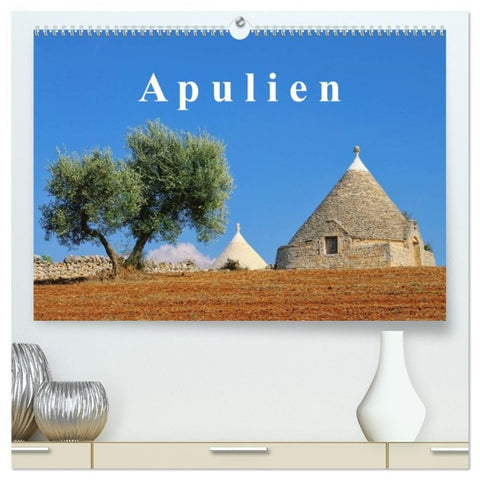 Apulien (hochwertiger Premium Wandkalender 2027 DIN A2 quer), Kunstdruck in Hochglanz