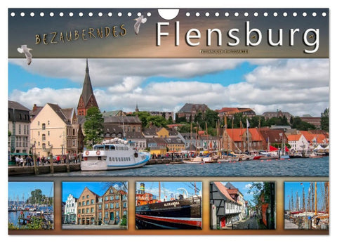 Bezauberndes Flensburg (Wandkalender 2026 DIN A4 quer), CALVENDO Monatskalender