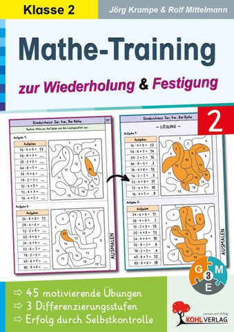 Mathe-Training zur Wiederholung und Festigung / Klasse 2
