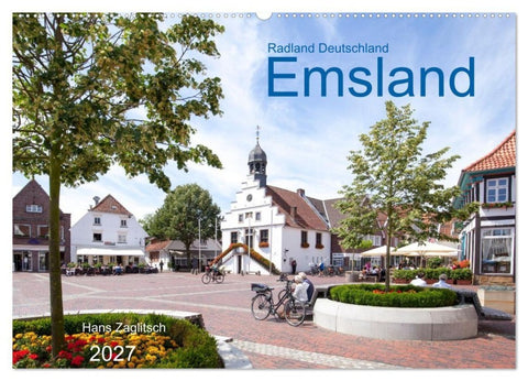 Radland Deutschland - Emsland (Wandkalender 2027 DIN A2 quer), CALVENDO Monatskalender