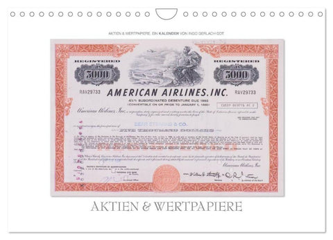 Aktien & Wertpapiere / CH-Version (Wandkalender 2027 DIN A4 quer), CALVENDO Monatskalender
