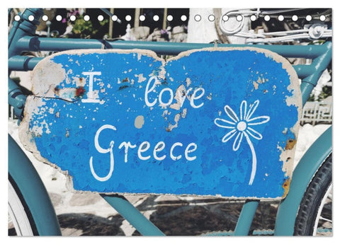 I love Greece (Tischkalender 2027 DIN A5 quer), CALVENDO Monatskalender