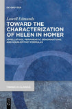 Toward the Characterization of Helen in Homer