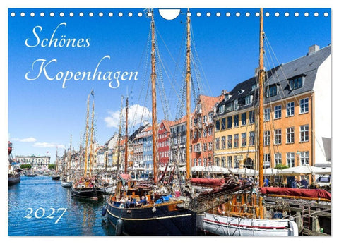 Schönes Kopenhagen (Wandkalender 2027 DIN A4 quer), CALVENDO Monatskalender