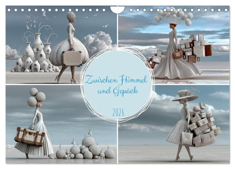 Zwischen Himmel und Gepäck (Wandkalender 2026 DIN A4 quer), CALVENDO Monatskalender